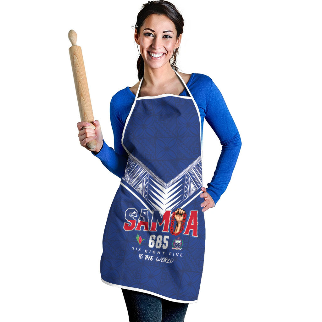 Samoa Rugby Apron Six Eight Five to The World - Pacific Motif LT03 - Polynesian Pride