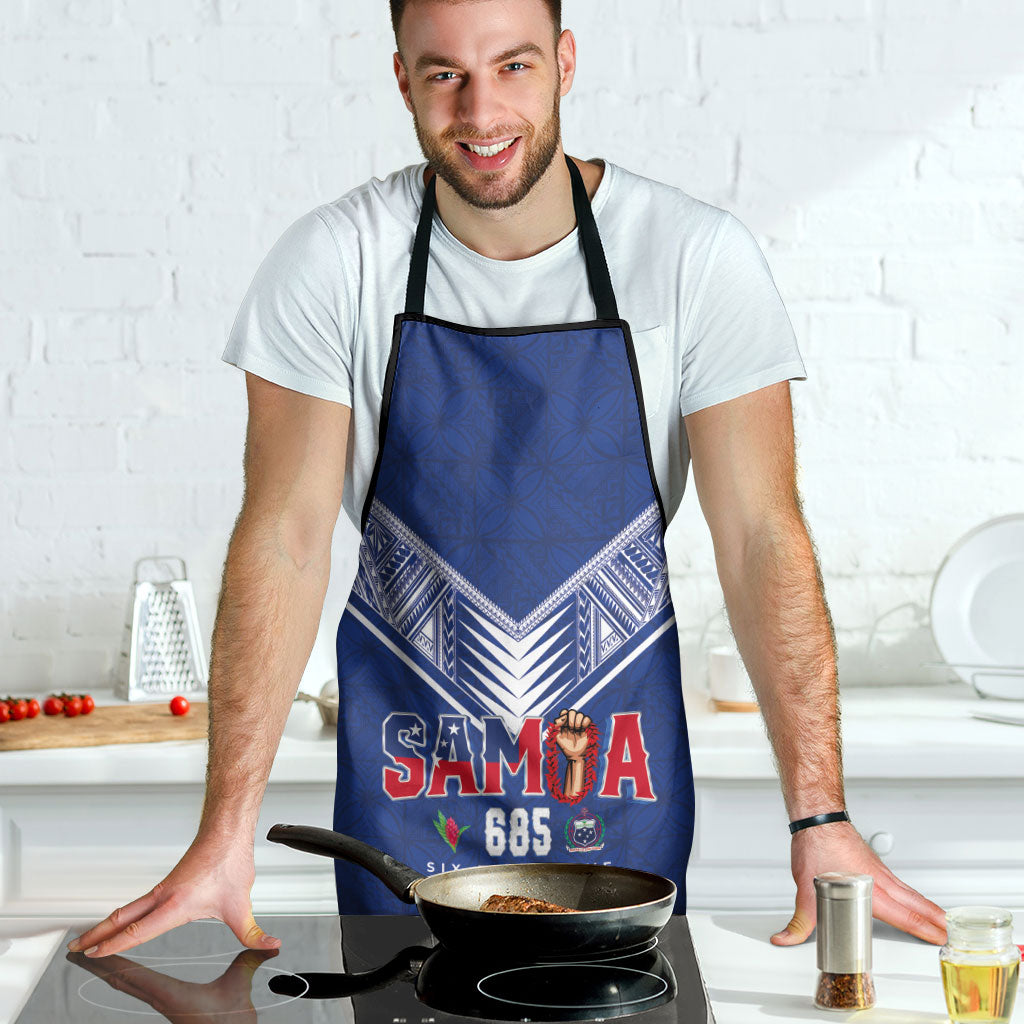 Samoa Rugby Apron Six Eight Five to The World - Pacific Motif LT03 - Polynesian Pride