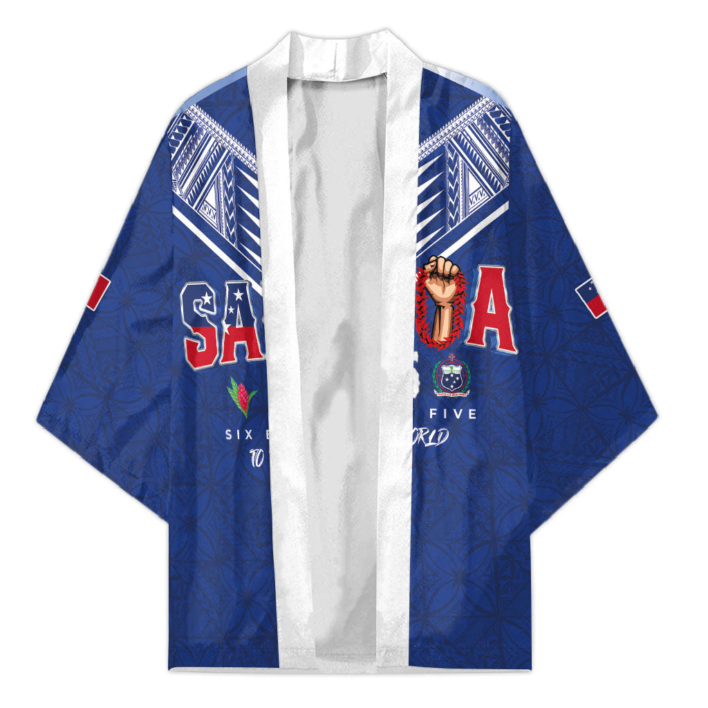 Samoa Rugby Custom Kimono Six Eight Five to The World - Pacific Motif