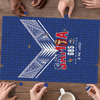 Samoa Rugby Puzzle Six Eight Five to The World - Pacific Motif LT03 - Polynesian Pride