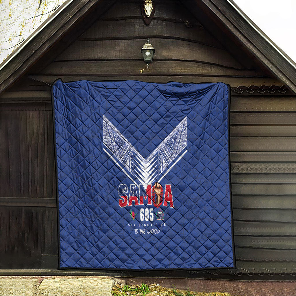 Samoa Rugby Quilt Six Eight Five to The World - Pacific Motif LT03 - Polynesian Pride