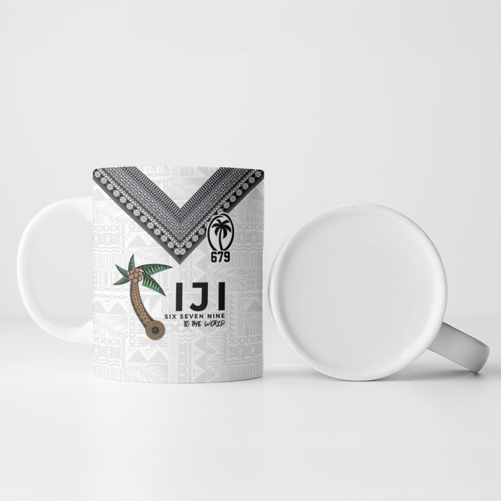 Fijian Rugby Ceramic Mug Six Seven Nine to The World - Tapa Pattern LT03 - Polynesian Pride