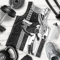 Custom Hawaii Molokai Island Men Tank Top Hawaiian King and Kakau Symbols Abstract Shoulder Tattoo LT03 Black - Polynesian Pride