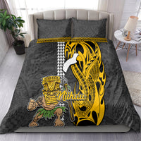 Hawaii Niihau Island Bedding Set Hawaiian Warrior and Kakau Symbols Abstract Tattoo LT03 - Polynesian Pride
