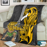 Hawaii Niihau Island Blanket Hawaiian Warrior and Kakau Symbols Abstract Tattoo LT03 - Polynesian Pride