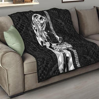 Hawaii Oahu Island Quilt Hawaiian King and Kakau Symbols Abstract Shoulder Tattoo LT03 - Polynesian Pride