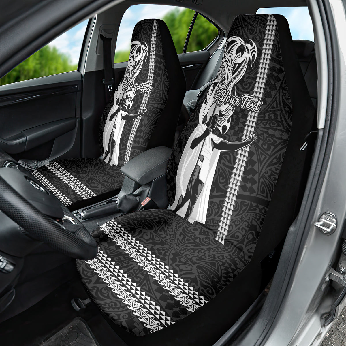 Custom Hawaii Oahu Island Car Seat Cover Hawaiian King and Kakau Symbols Abstract Shoulder Tattoo LT03 - Polynesian Pride