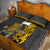 Custom Hawaii Kahoolawe Island Quilt Bed Set Hawaiian Warrior and Kakau Symbols Abstract Tattoo LT03 - Polynesian Pride