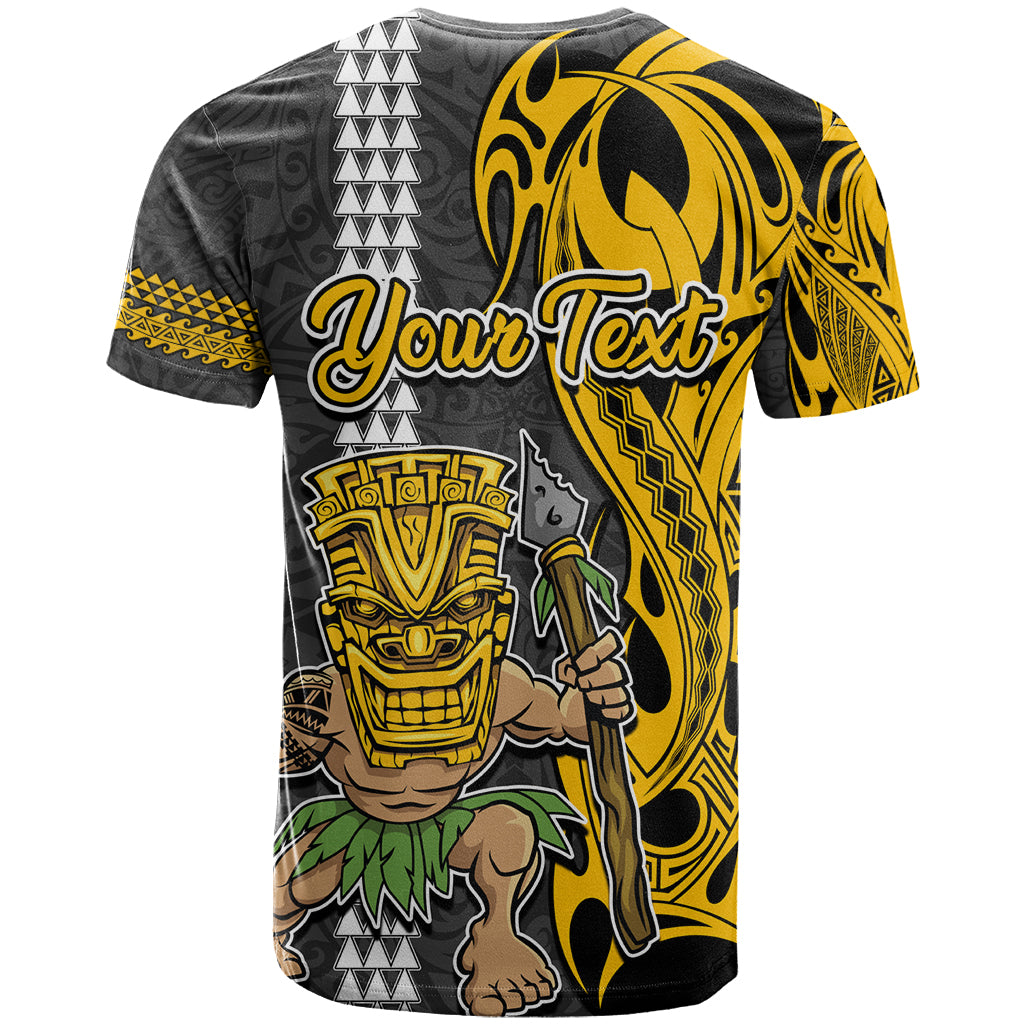 Custom Hawaii Kahoolawe Island T Shirt Hawaiian Warrior and Kakau Symbols Abstract Tattoo LT03 - Polynesian Pride