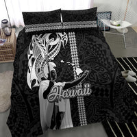 Hawaii Kahoolawe Island Bedding Set Hawaiian King and Kakau Symbols Abstract Shoulder Tattoo LT03 - Polynesian Pride