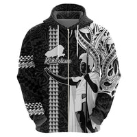 Hawaii Kahoolawe Island Hoodie Hawaiian King and Kakau Symbols Abstract Shoulder Tattoo LT03 - Polynesian Pride