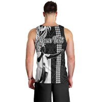 Custom Hawaii Kahoolawe Island Men Tank Top Hawaiian King and Kakau Symbols Abstract Shoulder Tattoo LT03 - Polynesian Pride