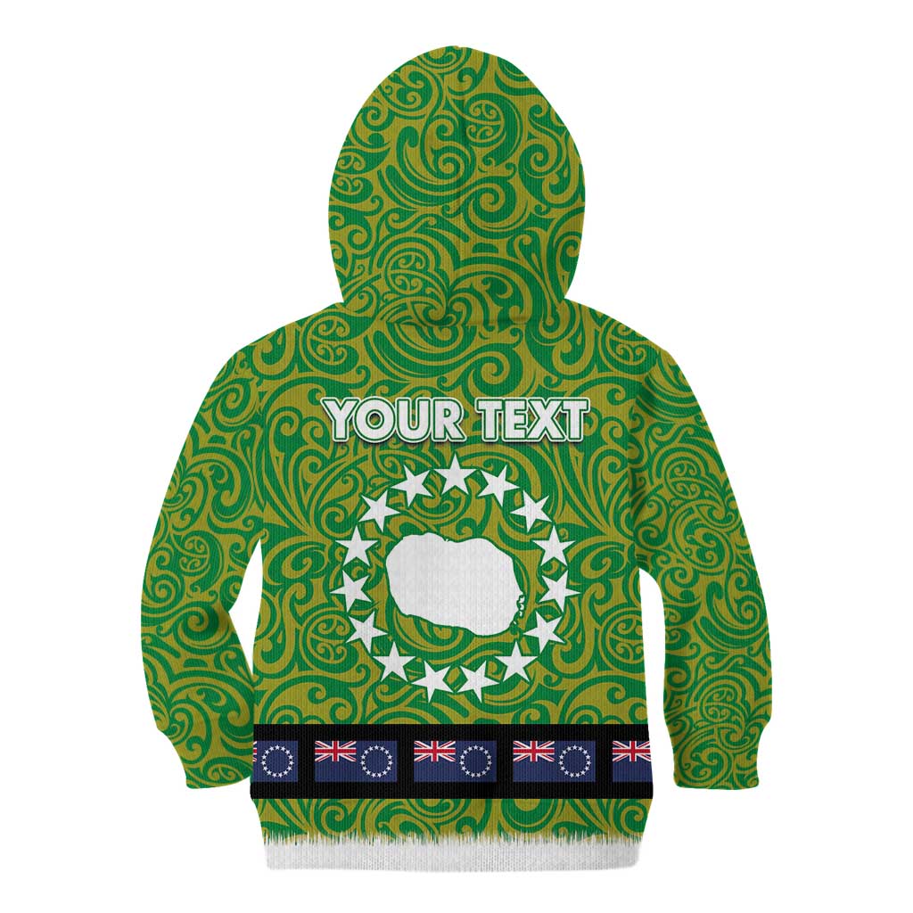 Cook Islands Merry Christmas Kid Hoodie Santa Suit Style With Polynesian Pattern