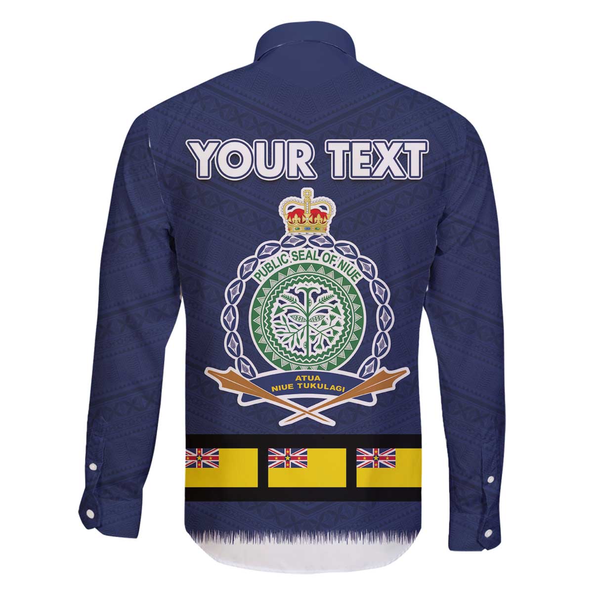 Niue Merry Christmas Family Matching Off The Shoulder Long Sleeve Dress and Hawaiian Shirt Santa Suit Style With Hiapo Pattern