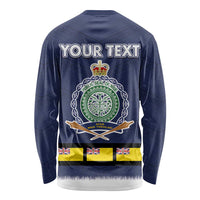 Niue Merry Christmas Long Sleeve Shirt Santa Suit Style With Hiapo Pattern