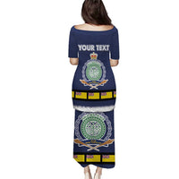 Niue Merry Christmas Puletasi Santa Suit Style With Hiapo Pattern