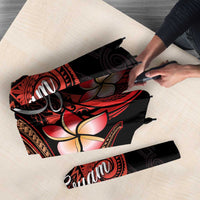 Guam Tribal Chamorro Umbrella Polynesian Shark with Plumeria and Sea Vibe - Polynesian Pride