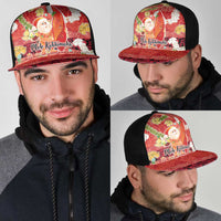 Hawaii Santa Mele Kalikimaka Mesh Trucker Cap Tropical Puakenikeni Lei with Polynesian Tribal Pattern - Polynesian Pride