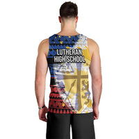 Hawaii Lutheran High School Men Tank Top Kakau Pattern Splash Style LT03 - Polynesian Pride
