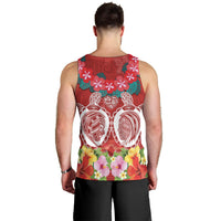 Polynesian Valentine Day Men Tank Top Love Couple Turtle Maori Hibiscus Red Style LT03 - Polynesian Pride