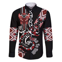 Aotearoa Toitu Te Tiriti-Honour the Treaty Family Matching Tank Maxi Dress and Hawaiian Shirt Maori Taniwha Haka with Taniko and Tukutuku