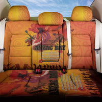 Australia and New Zealand ANZAC Day Back Car Seat Cover Soldiers Memories - Red Poppies with Aboriginal and Maori Art
