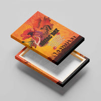 Australia and New Zealand ANZAC Day Canvas Wall Art Soldiers Memories - Red Poppies with Aboriginal and Maori Art