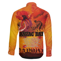 Australia and New Zealand ANZAC Day Family Matching Puletasi and Hawaiian Shirt Soldiers Memories - Red Poppies with Aboriginal and Maori Art LT03 - Polynesian Pride