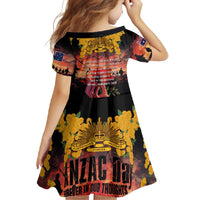 Australia ANZAC Day Family Matching Off Shoulder Maxi Dress and Hawaiian Shirt Forever in My Thoughts