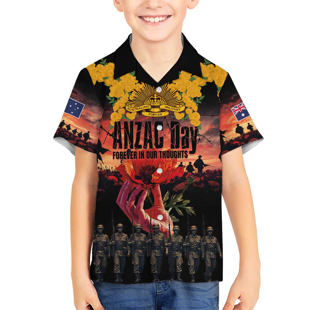 Australia ANZAC Day Hawaiian Shirt Forever in My Thoughts