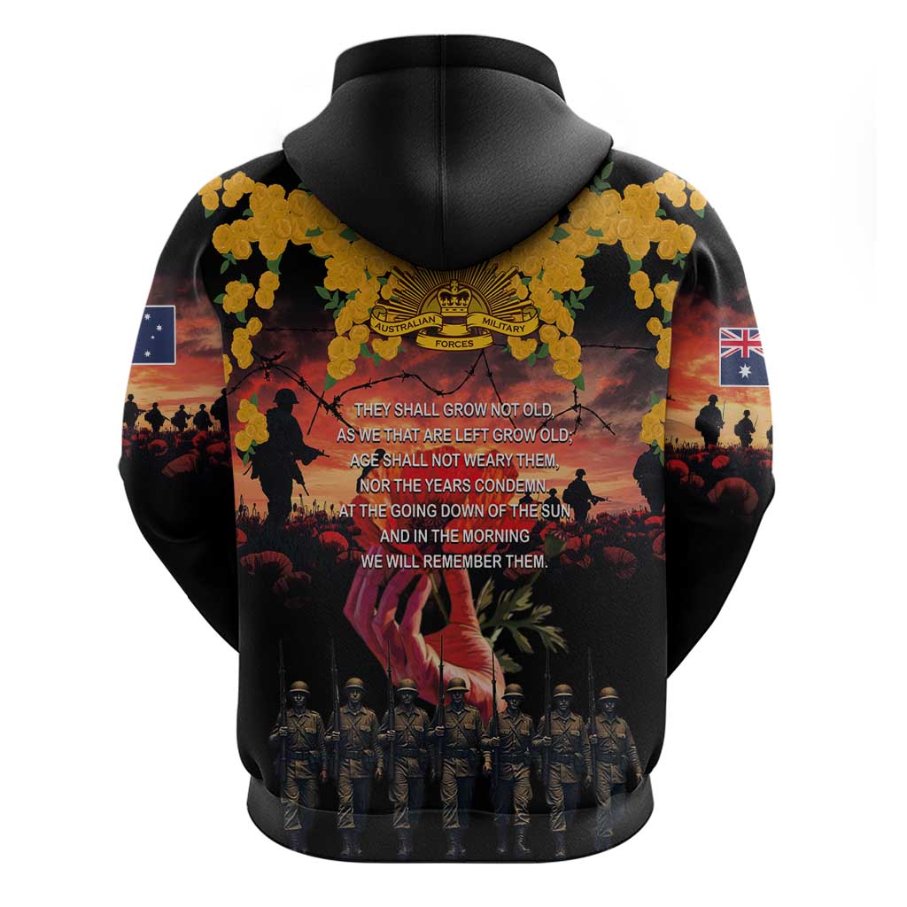 Australia ANZAC Day Hoodie Forever in My Thoughts