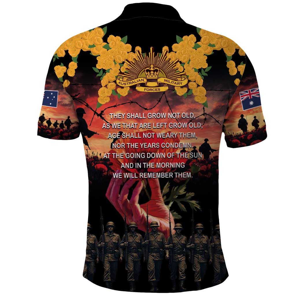 Australia ANZAC Day Polo Shirt Forever in My Thoughts