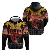 Australia ANZAC Day Zip Hoodie Forever in My Thoughts