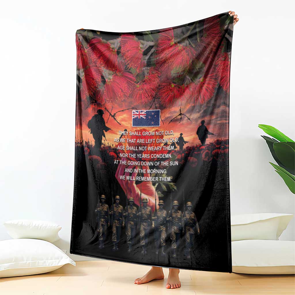 New Zealand ANZAC Day Blanket Forever in My Thoughts