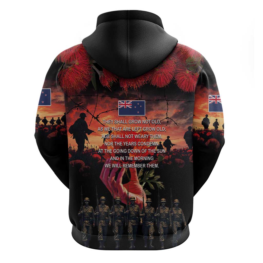 New Zealand ANZAC Day Hoodie Forever in My Thoughts