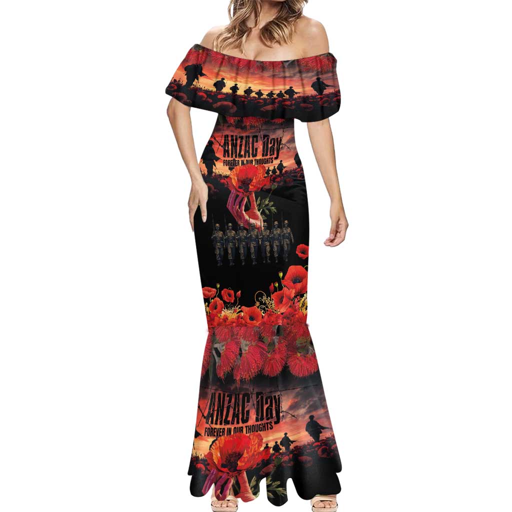 New Zealand ANZAC Day Mermaid Dress Forever in My Thoughts