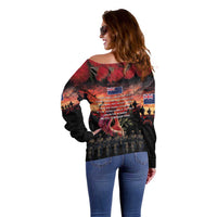 New Zealand ANZAC Day Off Shoulder Sweater Forever in My Thoughts