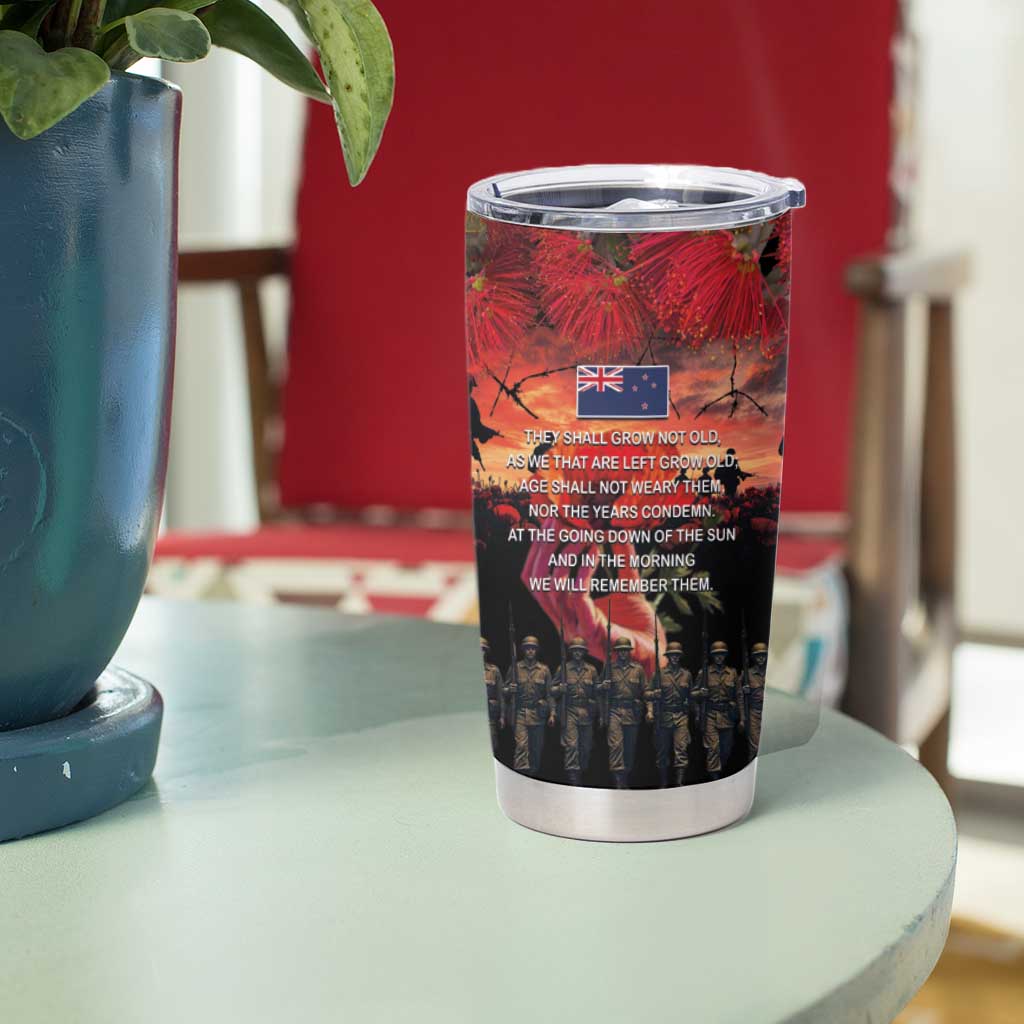 New Zealand ANZAC Day Tumbler Cup Forever in My Thoughts
