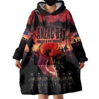 New Zealand ANZAC Day Wearable Blanket Hoodie Forever in My Thoughts