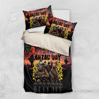 Australia ANZAC Day Bedding Set Kangaroo and Koala Soldier - Forever in My Thoughts
