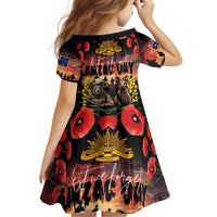 Australia ANZAC Day Family Matching Long Sleeve Bodycon Dress and Hawaiian Shirt Kangaroo and Koala Soldier - Forever in My Thoughts