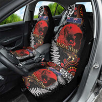 Australia and New Zealand ANZAC Day Car Seat Cover Aboriginal and Maori Art Pattern - Gallipoli Lest We Forget