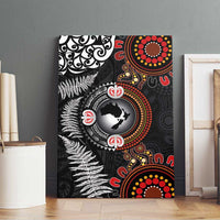 Australia and New Zealand Together Canvas Wall Art Aboriginal and Maori Art Tattoo LT03 - Polynesian Pride