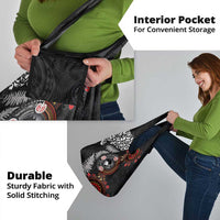 Australia and New Zealand Together Grocery Bag Aboriginal and Maori Art Tattoo