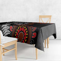 Australia and New Zealand Together Tablecloth Aboriginal and Maori Art Tattoo