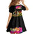 Vanuatu Ni-Van Kid Short Sleeve Dress Coat of Arms Sand Drawing