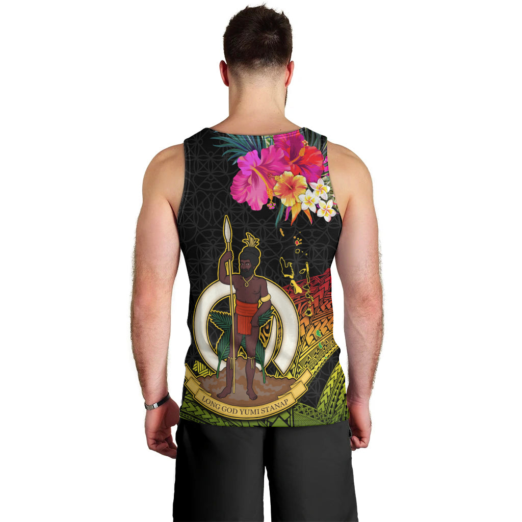 Vanuatu Ni-Van Men Tank Top Coat of Arms Sand Drawing