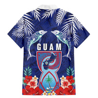 Guam Liberation Day Family Matching Mermaid Dress and Hawaiian Shirt The Tribal Latte Stone and Dolphins with Hibiscus Chamorro Culture