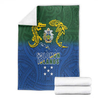 Solomon Islands Blanket The Guardians-Tribal Crocodile and Shark Melanesian Tattoo