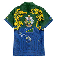 Solomon Islands Hawaiian Shirt The Guardians-Tribal Crocodile and Shark Melanesian Tattoo